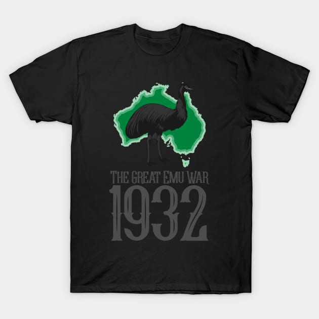 The Great Emu War T-Shirt by PCB1981